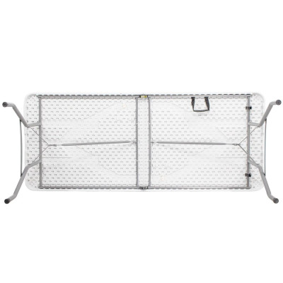 Skládací cateringový stůl 180x74 cm SPRINGOS RAUT GF0108 bílý