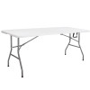 Skládací cateringový stůl 180x74 cm SPRINGOS RAUT GF0108 bílý