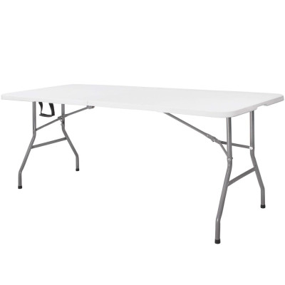 Skládací cateringový stůl 180x74 cm SPRINGOS RAUT GF0108 bílý