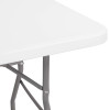 Skládací cateringový stůl 180x74 cm SPRINGOS RAUT GF0108 bílý
