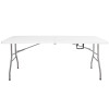 Skládací cateringový stůl 180x74 cm SPRINGOS RAUT GF0108 bílý