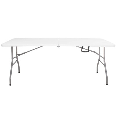 Skládací cateringový stůl 180x74 cm SPRINGOS RAUT GF0108 bílý