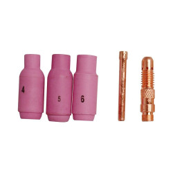 Trysky pro svařování 2,4 mm WIG, 5-dílná sada