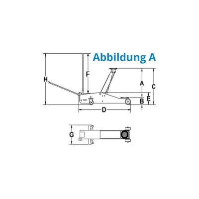 Pojízdný hydraulický zvedák GRH 2330 I 2 t