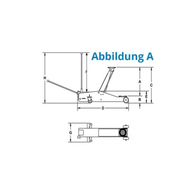 Pojízdný hydraulický zvedák GRH 2500 LN 2 t