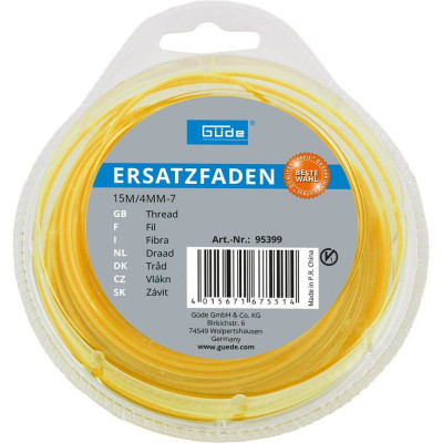 Náhradní struna 4 mm x 15 m, hvězda
