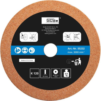 Brusné kotouče 75x10x20 mm K120K400