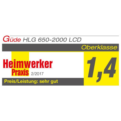 Horkovzdušná pistole HLG 650-2000 LCD