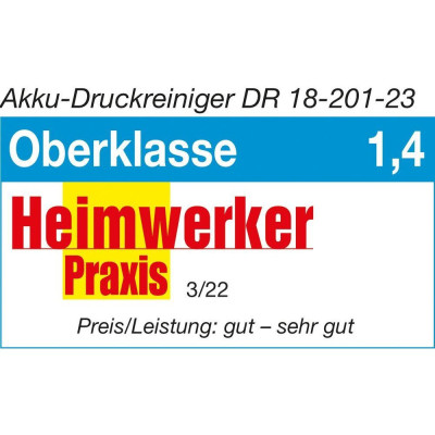 Aku vysokotlaký čistič DR 18-201-23