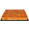 Dětské pískoviště s krytem 150x150 cm SPRINGOS + podložka