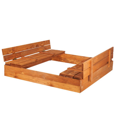 Dětské pískoviště s krytem 150x150 cm SPRINGOS + podložka