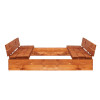 Dětské pískoviště s krytem 150x150 cm SPRINGOS + podložka