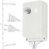 LED světelný závěs - 3x2m, 200LED, 8 funkcí, ovladač, paměť, IP20, teplá bílá
