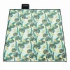 Pikniková deka 200x200 SPRINGOS PM052 zelená s listy