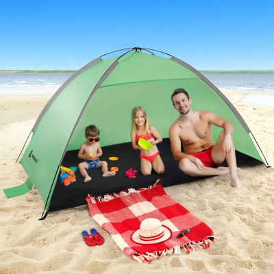Plážový stan 210x120 cm SPRINGOS PT034 zelený