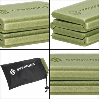 Skládací pěnová podložka 40x28 cm SPRINGOS PM0012 zelená