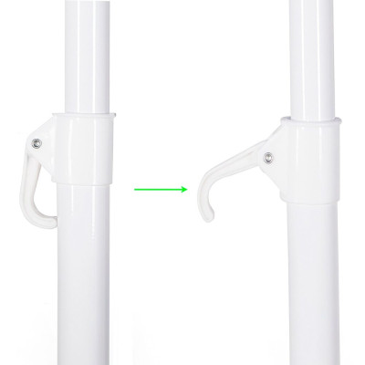 Zahradní slunečník 160 cm SPRINGOS VIVA BU0008 modro-bílý