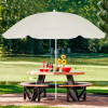 Zahradní slunečník 145 cm SPRINGOS CLASSIC BU0024 světle béžový