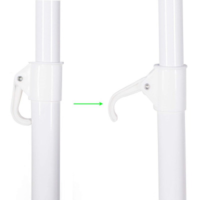 Zahradní slunečník 145 cm SPRINGOS CLASSIC BU0024 světle béžový