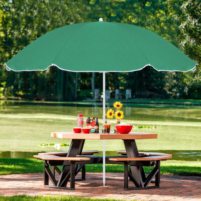 Zahradní slunečník 140 cm SPRINGOS VIVA BU0025 zelený