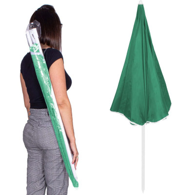 Zahradní slunečník 140 cm SPRINGOS VIVA BU0025 zelený