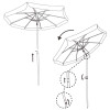 Zahradní slunečník 140 cm SPRINGOS VIVA BU0025 zelený