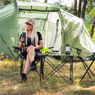 Turistický stan pro 4 osoby SPRINGOS MONTEVERA zelený