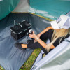 Turistický stan pro 3 osoby SPRINGOS IGLO šedo-modrý