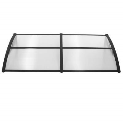 Vchodová stříška 200x95 cm SPRINGOS POLYROOF černá transparentní