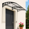 Vchodová stříška 200x95 cm SPRINGOS POLYROOF černá transparentní
