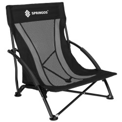 Skládací křeslo SPRINGOS SIEARA CS0112 šedé