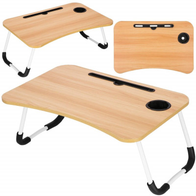 Stolek na notebook SPRINGOS HUB HA4011 hnědý