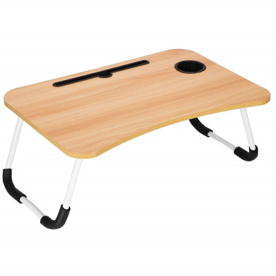 Stolek na notebook SPRINGOS HUB HA4011 hnědý