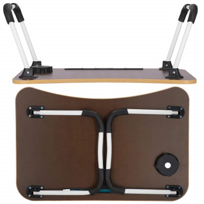 Stolek na notebook SPRINGOS HUB HA4011 hnědý