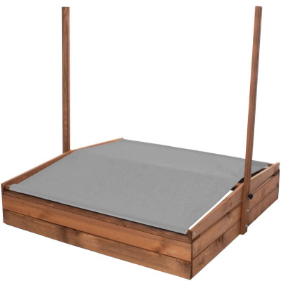 Dětské pískoviště se stříškou 120x120 cm SPRINGOS + podložka