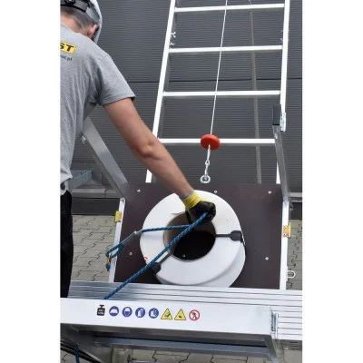 Stavební výtah s vozíkem 12,5 m DRABEST WT-12-ST PRO