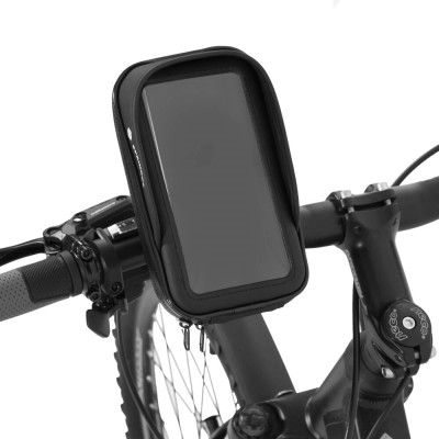 Taška na řídítka kola s pouzdrem na telefon SPRINGOS BA0093 černá