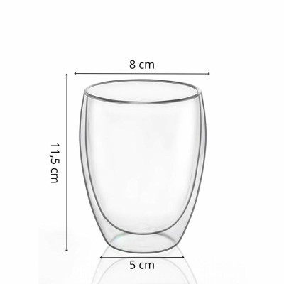 Sklenice na kávu 350 ml SPRINGOS LATTE