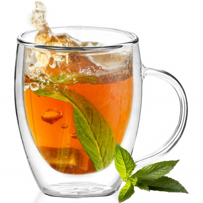 Skleněný hrnek na kávu 350 ml SPRINGOS CREMA