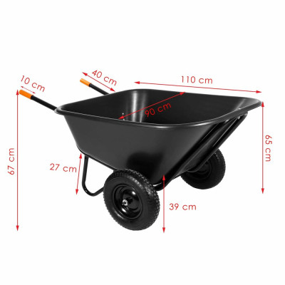 Zahradní kolečko 300l MAXI SPRINGOS GA0013 - II. JAKOST