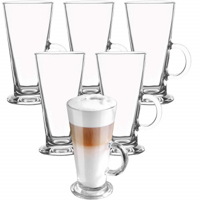 Sklenice na kávu 280 ml SPRINGOS MOKA sada 6 ks