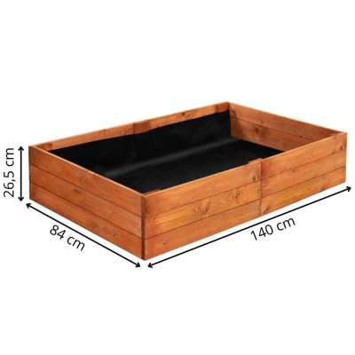 Vyvýšený záhon 140x84 cm dřevěný SPRINGOS GB0003