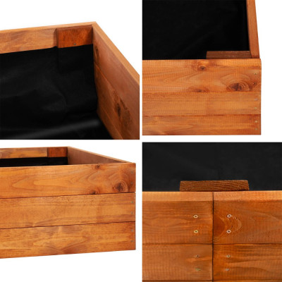 Vyvýšený záhon 240x84 cm dřevěný SPRINGOS GB0005