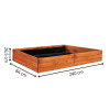 Vyvýšený záhon 240x84 cm dřevěný SPRINGOS GB0005