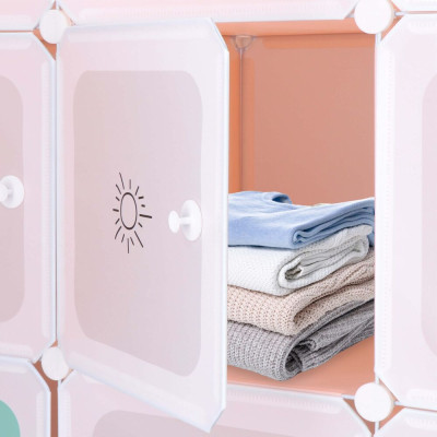 Dětská modulární skříň SPRINGOS CUBBIE barevná