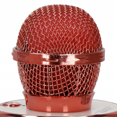 Bezdrátový karaoke mikrofon s reproduktorem SPRINGOS KG0029 růžový