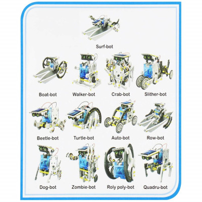 Solární robot 13v1 SPRINGOS WALKER KG0030