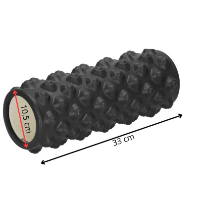 Masážní válec SPRINGOS MYOVA ROLLER černý