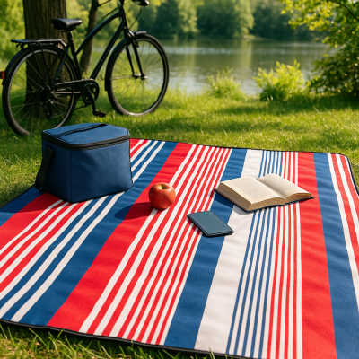 Pikniková deka 200x160 cm SPRINGOS BEACH červená
