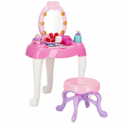 Dětský toaletní stolek ze zrcedlem + příslušenství 19v1 SPRINGOS DRESSER